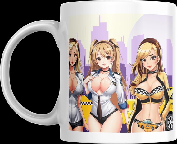 Coffee Mug Cab Taxi Mug girls driving taxi gift for driver mug hot girls cab company city car service girls coffee tea mug