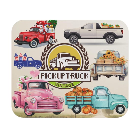 Pick up truck mousepad all season pickup truck mouse pad old pick ups mat vintage trucks