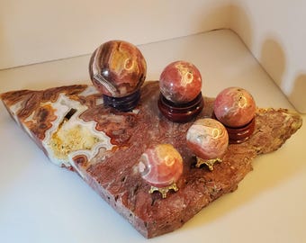 Rhodochrosite Sphere Collection • Argentina • Pink Banded Orb • Choose Your Sphere • High-Grade Collector Display • 28–126g