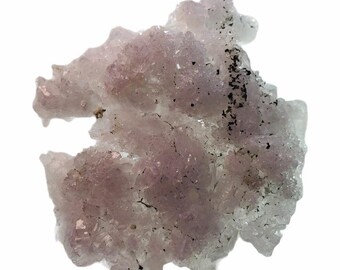 Blush Quartz Cluster with Calcite & Epidote • Natural Pink Quartz Growth • 161 g • 4 × 2.75 × 1.5 in • Collector Specimen