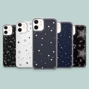 Night sky Phone Case Celestial Star Cover for iPhone 16, 15, 14, 13, 12, 11, Samsung S25Ultra, S24, S23FE, A54, A25 A14 Pixel 9 8A 7Pro 6Pro