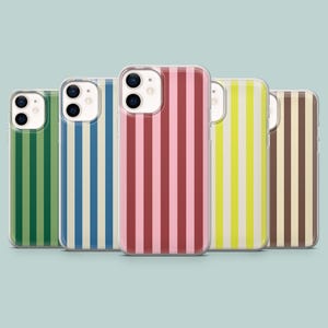 Custodia per telefono a strisce, linee, cover minimalista per iPhone 16, 15, 14, 13, 12, 11, Samsung S25Ultra, S24, S23FE, A54, A25 A14 Pixel 9 8A 7Pro 6Pro