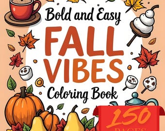 Fall Vibes Malbuch (Instant Download)