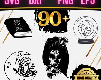 Witchcraft SVG Bundle: Mystical Clipart (Instant Download)