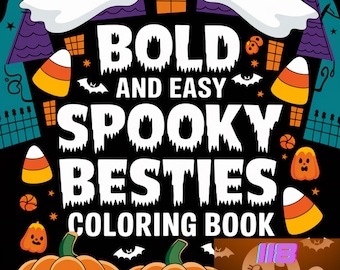 Halloween Printable Coloring Pages (Instant Download)