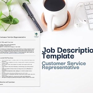 Customer Service Representative Job Description Template - Editable Word Document