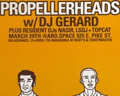 Propellerheads live in Seattle poster by Shawn Wolfe