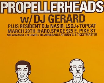 Propellerheads live in Seattle poster by Shawn Wolfe