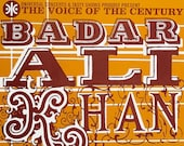 Badar Ali Khan in Seattle poster by Shawn Wolfe