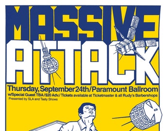 Massive Attack Poster by Shawn Wolfe - Etsy