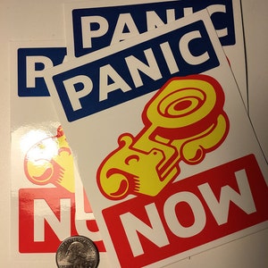 PANIC NOW Jumbo Sticker Set 3 Pack image 2