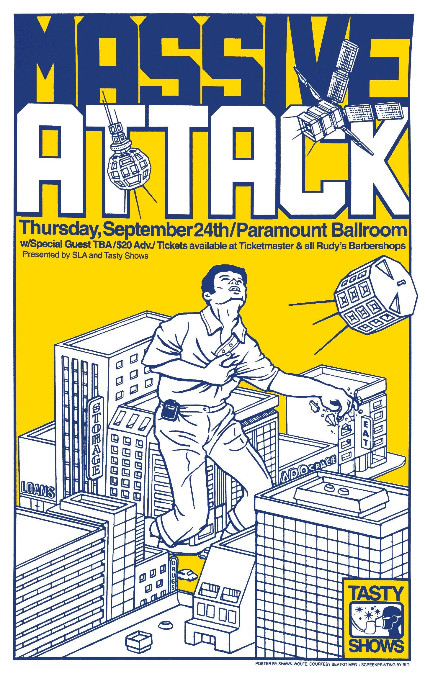 Massive Attack Poster by Shawn Wolfe - Etsy