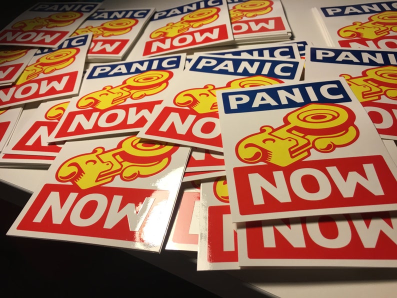 PANIC NOW Jumbo Sticker Set 3 Pack image 3