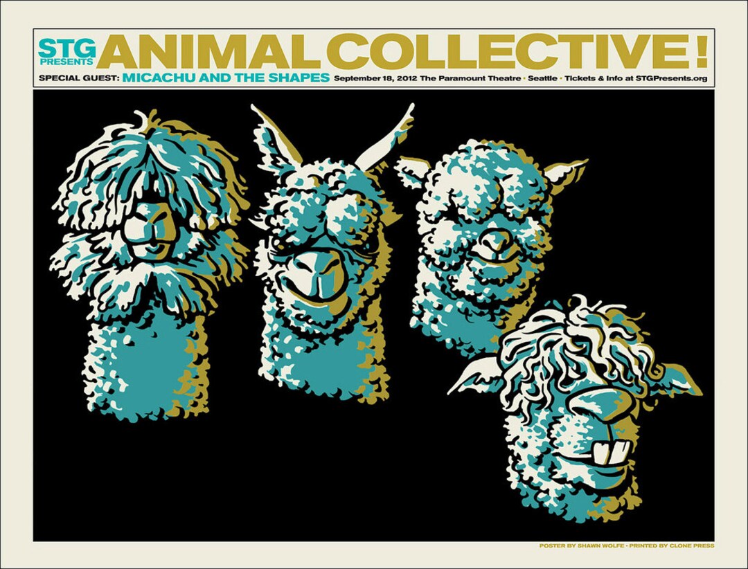 Micachu Card Animal Collective / Micachu & the Shapes, Poster by Shawn Wolfe - Etsy