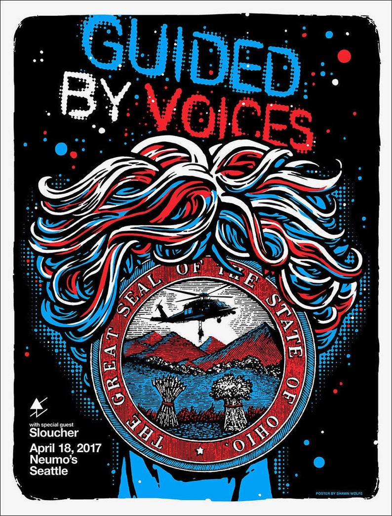 Guided By Voices poster by Shawn Wolfe image 1