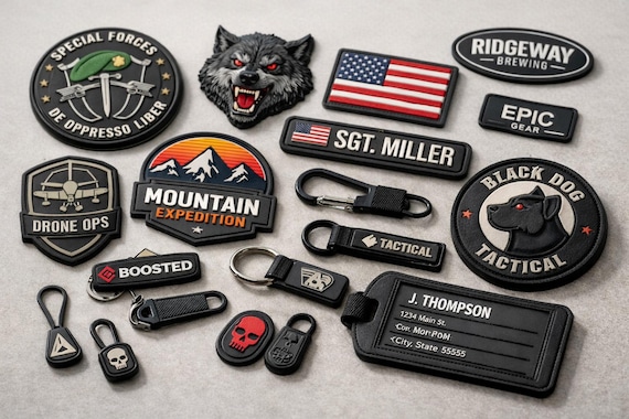 Custom PVC Patch & Rubber Keychain | Tactical, Military, Logo