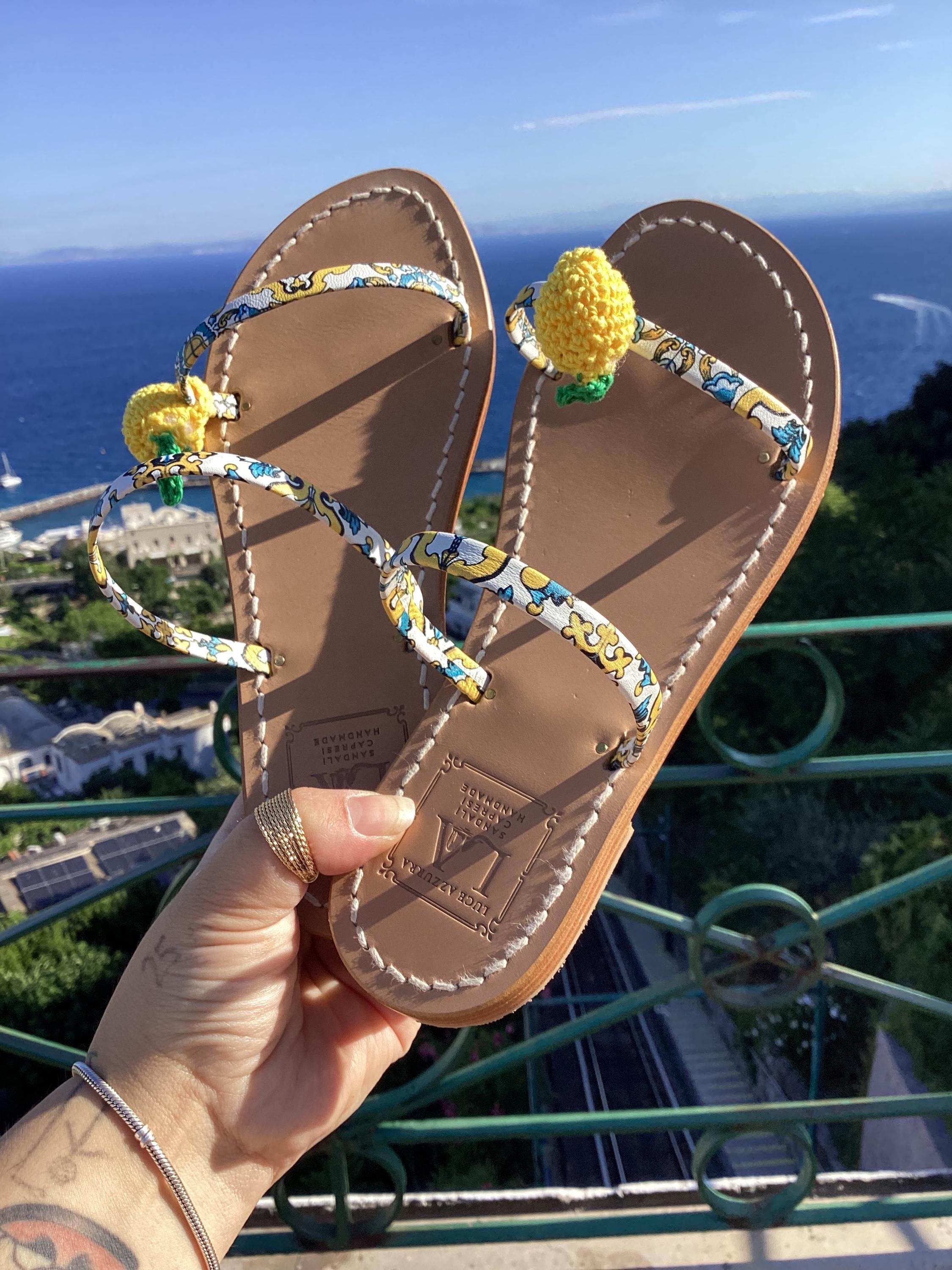 Capri blue sandals Italia