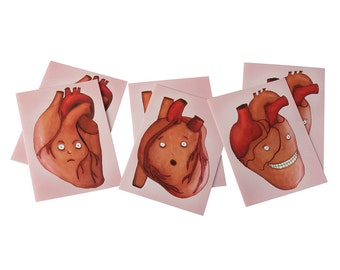 Emotional Hearts Love Card Set