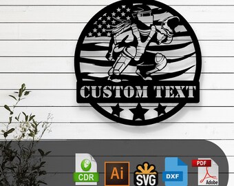 Customizable Softball Player Laser Cut Vector Files - SVG, DXF, Glowforge, Cricut, CNC, Metal Wall Art, Sports Decor, Instant Download