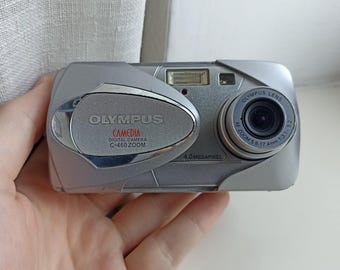 Olympus Camedia C-460 Silver 4.0MP digital compact camera WORKing CHEAP