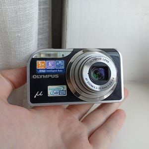 Olympus Stylus mju 5000 Black 12.0MP digital compact camera WORKing FULL Set