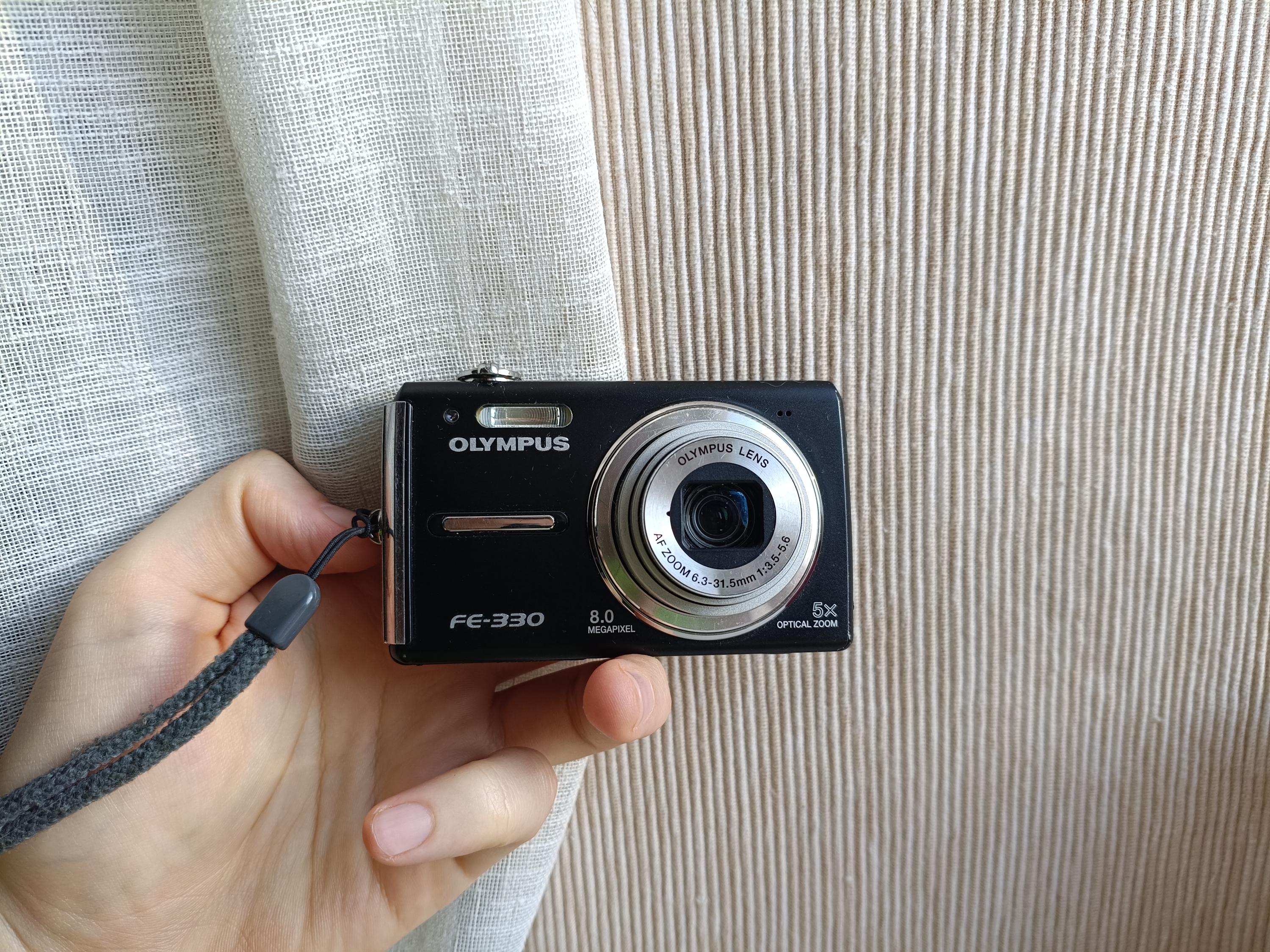Olympus FE-330 X-845 Black 8.0MP Digital Compact Camera Working 