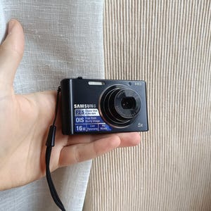 Samsung ST77 Svart 16.1MP digital kompaktkamera FUNGERAR KOMPLETT SET