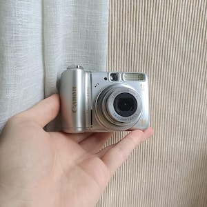 Canon PowerShot A580 Silver 8.0MP digitale Kompaktkamera ARBEITS FULL Set
