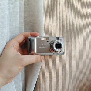 Canon PowerShot A460 Silver 5.0MP digital kompaktkamera, fungerar komplett