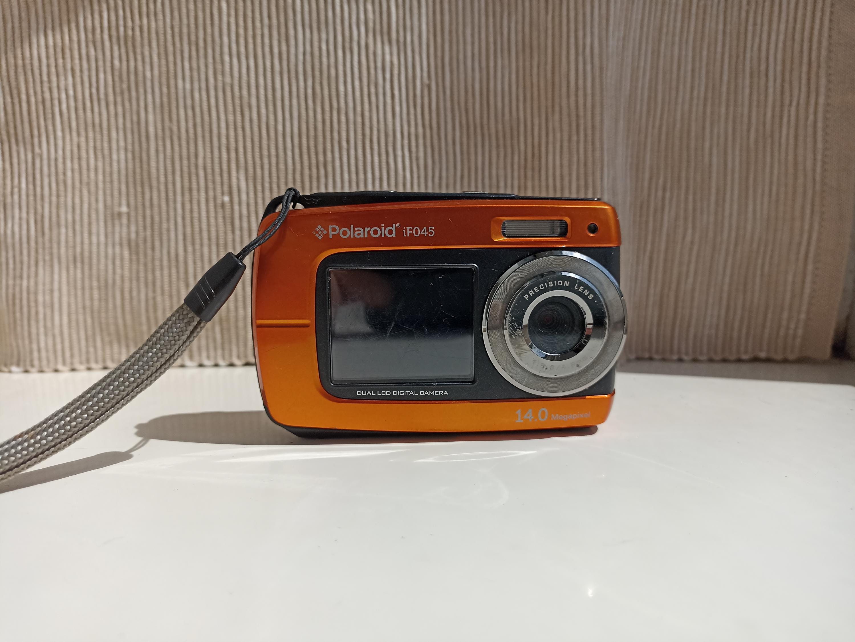 RARE Orange Polaroid If045 Digital Compact Camera Working