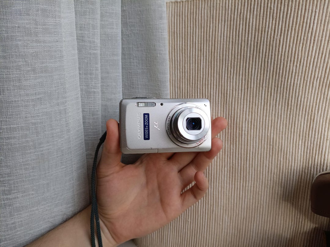 Digital Camera Olympus Stylus Mju 5010 Silver, Working, Full Set
