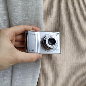 Olympus X-43 Silver 14.0MP digital compact camera WORKing FULL SET READ!