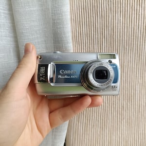 希少なブルー Canon PowerShot A470 7.1MP デジタルコンパクトカメラ 動作確認済み フルセット