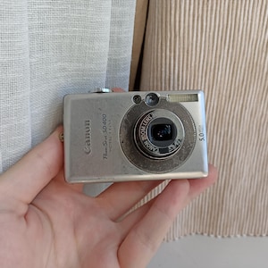 Canon PowerShot IXUS 50 SD400 Silver 5.0MP digital compact camera WORKing FULL SET
