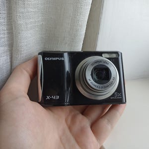 Olympus X-43 Black 14.0MP digital compact camera WORKing FULL SET READ!