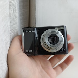 Olympus X-43 Black 14.0MP digital compact camera WORKing FULL SET READ!