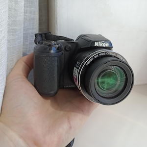 Nikon Coolpix L320 Black 16.1MP digital compact camera WORKing Full Set