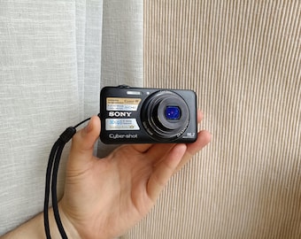 Digital Camera Sony Cyber-shot DSC-WX7 Black, Working, Full Set