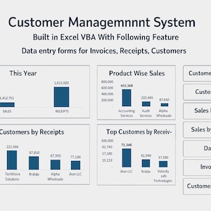 Customer Management System in MS Excel