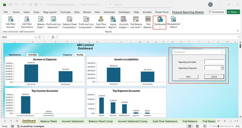 Bookkeeping and Accounting Software in Excel - Etsy