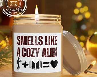 Smells Like A Cozy Alibi Literary Candles Bookish Gifts For Readers Book Inspired Bookworm Booktok Candle Book Lover Aesthetic