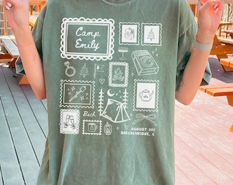 Custom Camp Bachelorette Shirt Personalized Bridal Party Gifts Outdoor Mountain Hiking Bride T Matching Bridesmaid Lake Bachelorette Tshirt