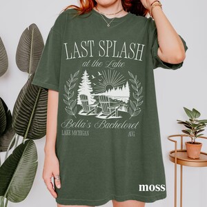 Lake Bachelorette Last Splash Shirt Camp Bach Personalized Girls Trip Camping Tshirt Bridesmaid Proposal Bridal Shower Gift Bridal Party Tee