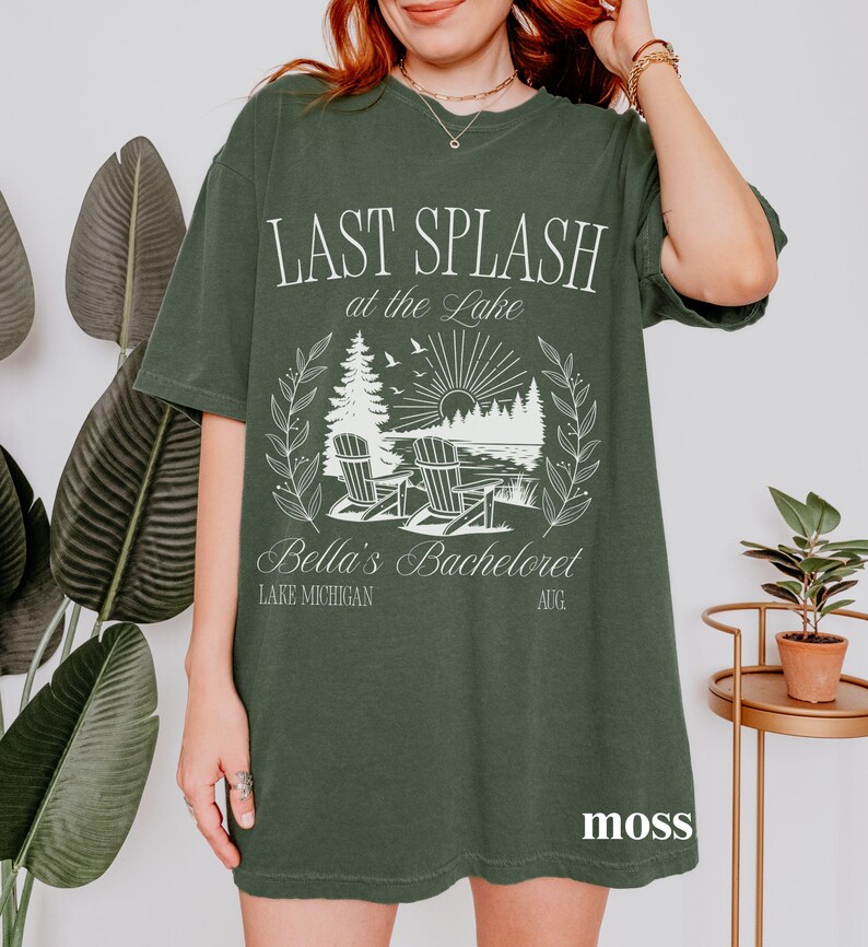 Lake Bachelorette Last Splash Shirt Camp Bach Personalized Girls Trip Camping Tshirt Bridesmaid Proposal Bridal Shower Gift Bridal Party Tee