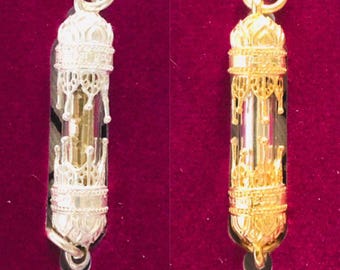 Takrud Millionaire Wealth Amulet Silver - Gold | Thai Sacred Talisman for Luck & Fast Prosperity by Kruba Noi