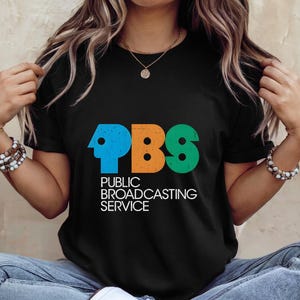 Vintage Protect P.B.S Save publieke omroep T-shirt jaren 80 nostalgie - jaren 70 nostalgie shirt jaren 80 voor fans van klassieke tv - Save PBS