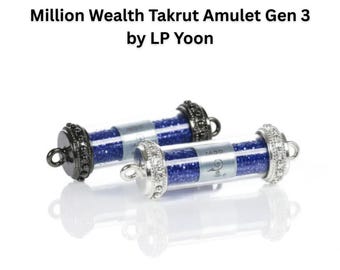 Million Wealth Takrut Amulet Gen 3 | LP Yoon Thai Lucky Money Amulet | Prosperity Talisman | Wealth Charm Necklace Gift