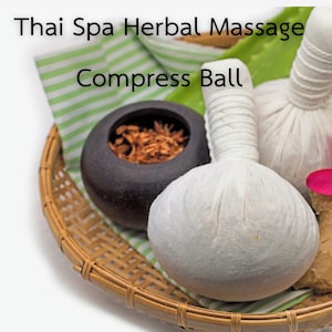 10&20 Pack of Small Thai Spa Herbal Massage Compress Ball,Warm Hot Therapy LUK Pra KOB 50 g., Thai Herbal Poultice Massage Ball,wellness kit