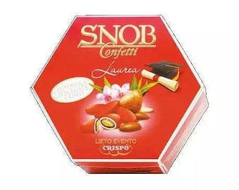 Snob Lieto Evento Laurea Crispo 500 Gr Confetti Rossi