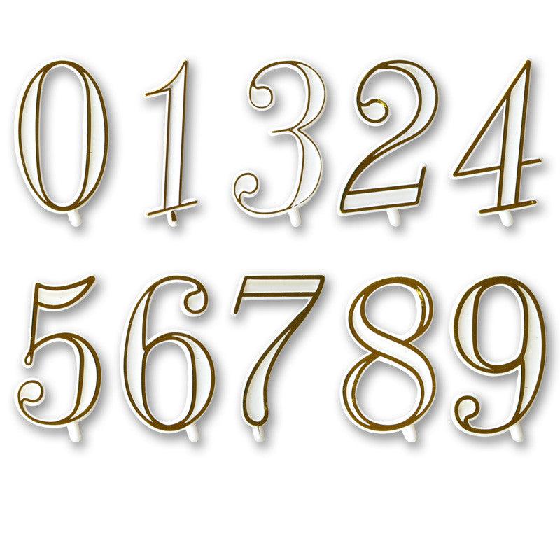 The 10 Number White Candles With 6 Star Bases